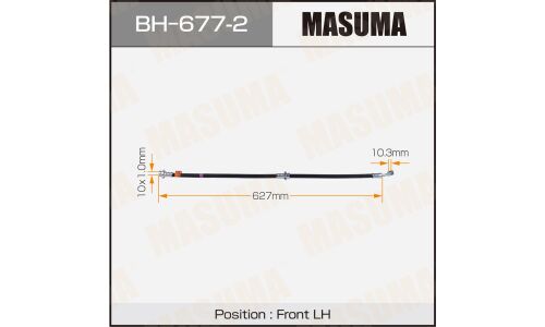 Шланг тормозной Masuma для Nissan Juke, передний, левый, арт. BH-677-2