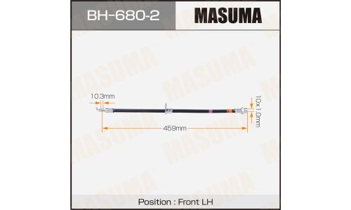 Шланг тормозной Masuma для Toyota RX350, передний, левый, арт. BH-680-2