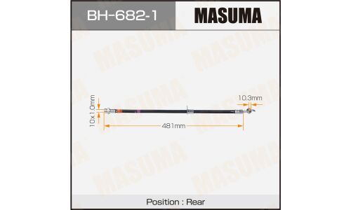 Шланг тормозной Masuma для Toyota RX350, задний, правый, арт. BH-682-1
