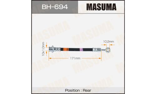 Шланг тормозной MASUMA Sz- /rear/ SWIFT / ZC72S