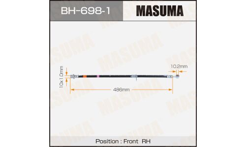 Шланг тормозной MASUMA H- /front/ Accord / 09-11 RH