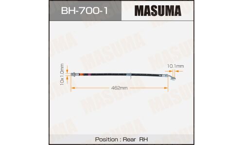 Шланг тормозной MASUMA H- /rear/ CR-V / RM RH