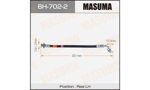 Шланг тормозной MASUMA N- /rear/ QX50 LH