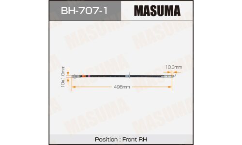 Шланг тормозной MASUMA T- /front/ HIGHLANDER / 20- RH