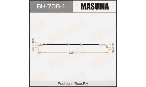 Шланг тормозной MASUMA T- /rear/ HIGHLANDER 20- RH