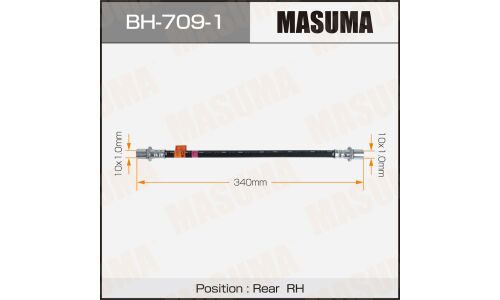 Шланг тормозной MASUMA T- /rear/ LAND CRUISER / UZJ200W, URJ202W RH