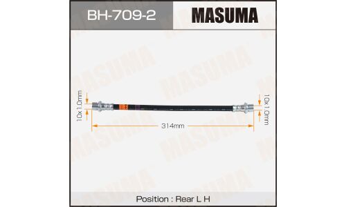 Шланг тормозной MASUMA T- /rear/ LAND CRUISER / UZJ200W, URJ202W LH