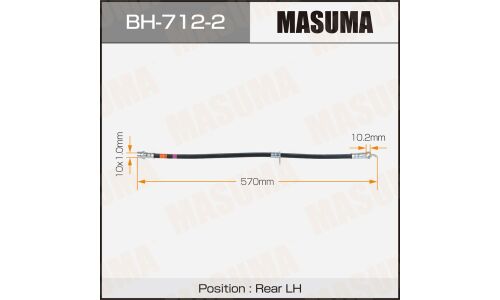 Шланг тормозной MASUMA T- /rear/ ES350 LH