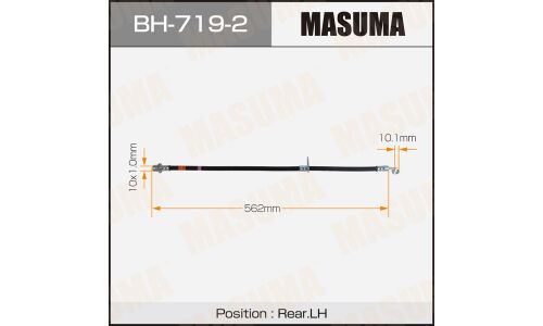 Шланг тормозной MASUMA H- /rear/ PILOT LH
