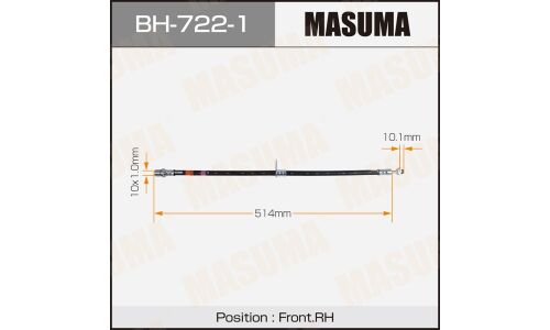 Шланг тормозной MASUMA Sub- /front/ FORESTER / SK RH