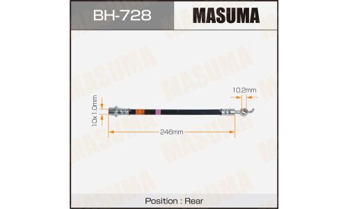 Шланг тормозной MASUMA TOYOTA YARIS / #SP130L, NHP130L rear