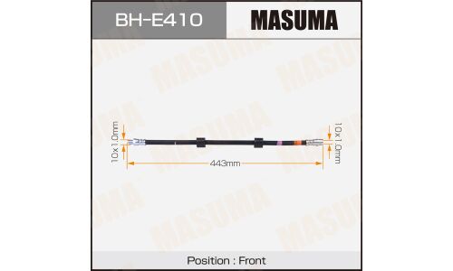 Шланг тормозной Masuma для BMW 5-Series (E39), передний, арт. BH-E410