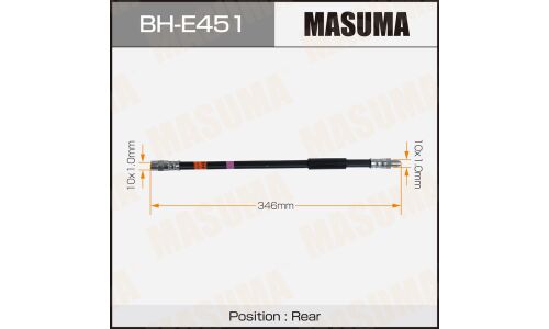 Шланг тормозной MASUMA BMW- /rear/ 7-SERIES (F01,F02,F03,F04)