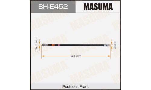 Шланг тормозной MASUMA MERCEDES- /front/ E-CLASS (W212)