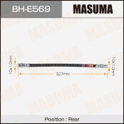 Шланг тормозной MASUMA MERCEDES BENZ C-CLASS (W204) rear 07-14