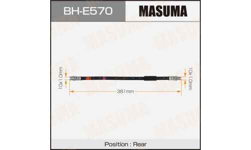 Шланг тормозной MASUMA MERCEDES- /rear/ E-CLASS (W212)