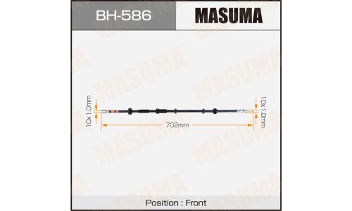 Шланг тормозной MASUMA VW- /front/ TOUAREG 18-