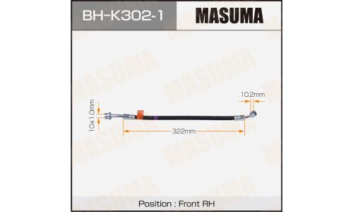 Шланг тормозной Masuma, BH-K302-1