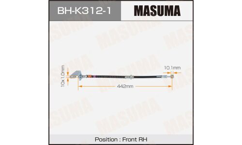 Шланг тормозной MASUMA KIA- /front/ SPORTAGE II RH