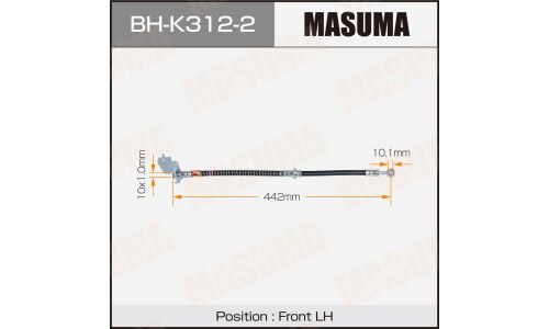 Шланг тормозной MASUMA KIA- /front/ SPORTAGE II LH