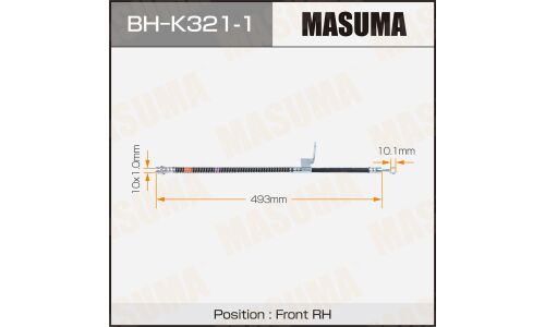 Шланг тормозной MASUMA HYUNDAI- /front/ ACCENT RH
