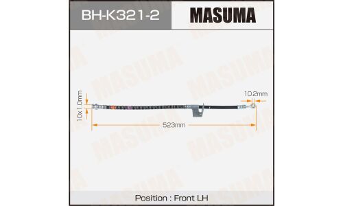 Шланг тормозной MASUMA HYUNDAI- /front/ ACCENT LH
