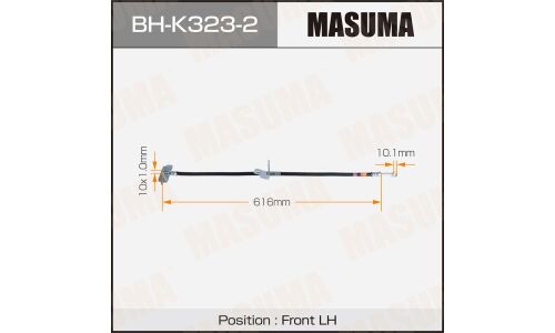 Шланг тормозной MASUMA HYUNDAI- /front/ PALISADE 19- LH