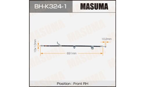 Шланг тормозной MASUMA HYUNDAI- /front/ SONATA 98-01 RH