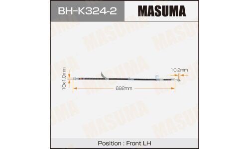 Шланг тормозной MASUMA HYUNDAI- /front/ SONATA 98-01 LH