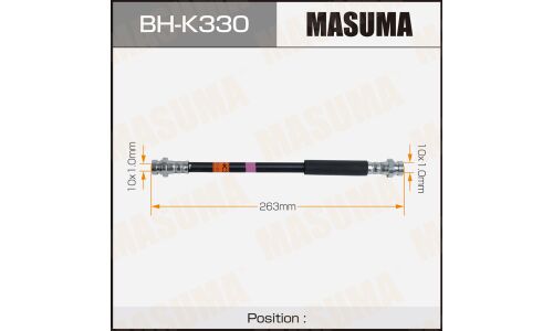 Шланг тормозной MASUMA KIA- /front/ CEED