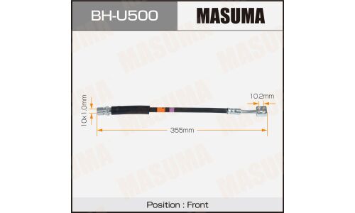 Шланг тормозной MASUMA CHEVROLET- /front/ LANOS 17-