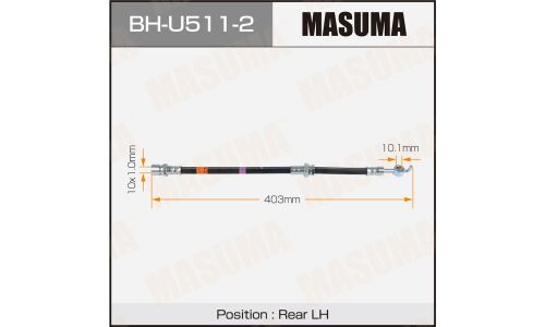Шланг тормозной MASUMA CHEVROLET- /rear/ LACETTI 03-12 LH
