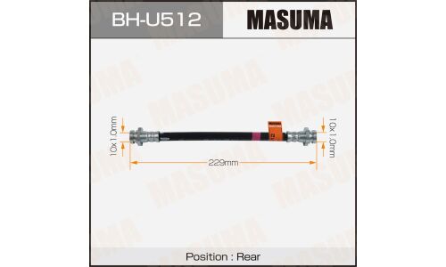 Шланг тормозной MASUMA CHEVROLET- /rear/ AVEO 03-