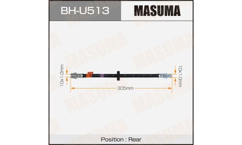 Шланг тормозной MASUMA FORD- /rear / MONDEO III