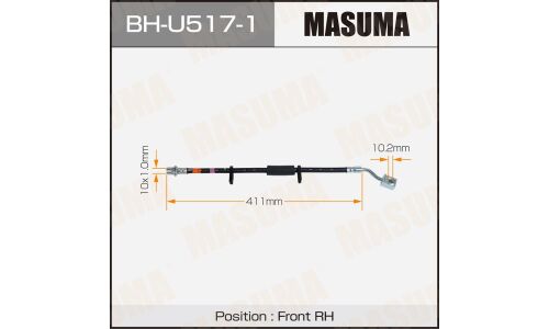 Шланг тормозной MASUMA JEEP GRAND CHEROKEE front 10-22 RH