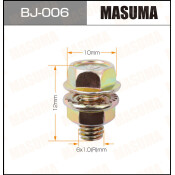 Болт с гайкой MASUMA BJ-006 М6x12x1.0 (OEM 90105-06137), 6 шт