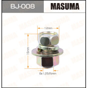 Болт с гайкой MASUMA BJ-008 М8x15x1.25, 4 шт