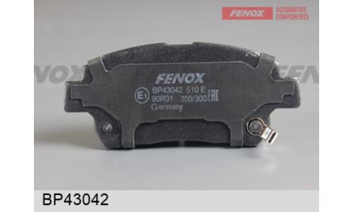 Колодки тормозные дисковые Fenox передние, комплект на ось (4 шт), арт. BP43042