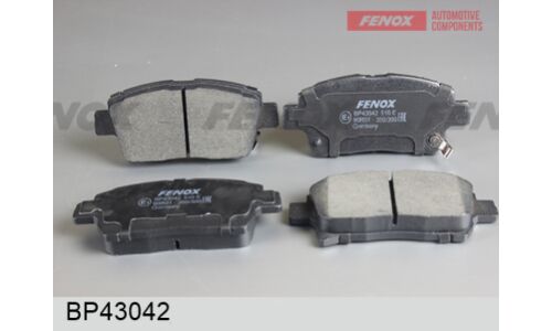 Колодки тормозные дисковые Fenox передние, комплект на ось (4 шт), арт. BP43042
