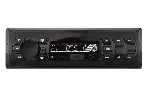 Автомагнитола SWAT MEX-1039BT, 1 DIN, USB/AUX/microSD/Bluetooth, 4х50Вт, белая подсветка