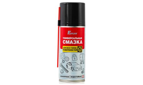 Смазка аэрозольная Forum UPTFE-Spray, многоцелевая, с тефлоном, водостойкая, антикоррозийная, баллон 210мл, арт. FU200