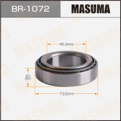 Подшипник ступичный MASUMA, TOYOTA LAND CRUISER 100 front out