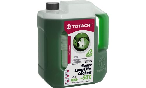 Антифриз Totachi Super Long Life Coolant Green, SLLC, зелёный, -50°C, 2л, арт. 41702