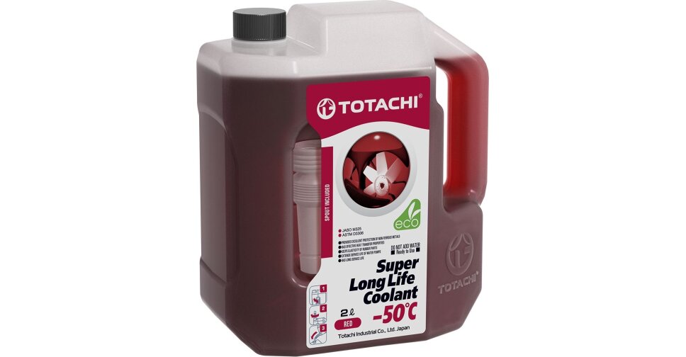 Антифриз Totachi Super Long Life Coolant Red, SLLC, красный, -50°C, 2л ...
