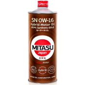 Масло моторное Mitasu Gold 0w16, синтетическое, API SN, для бензинового двигателя, 1л, арт. MJ-106/1