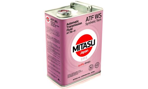 Масло трансмиссионное Mitasu ATF WS, полусинтетическое, для АКПП Toyota, 4л, арт. MJ-331/4