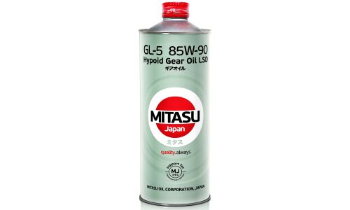 Масло трансмиссионное Mitasu Gear Oil LSD 85w90, минеральное, API GL-5, для дифференциалов, 1л, арт. MJ-412/1