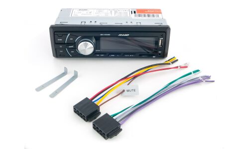 Автомагнитола SWAT MEX-1033UBG, 1 DIN, USB/AUX/SD, 4х50Вт, зеленая подсветка