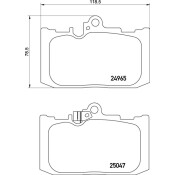 Колодки тормозные дисковые Nisshinbo передние, комплект на ось (4 шт), арт. NP1106