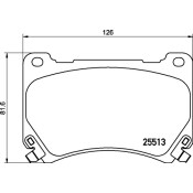Колодки тормозные дисковые Nisshinbo передние, комплект на ось (4 шт), арт. NP6080